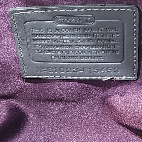 Coach Patchwork Shoulder Bag - Gray and Cream - Picture 3 of 6